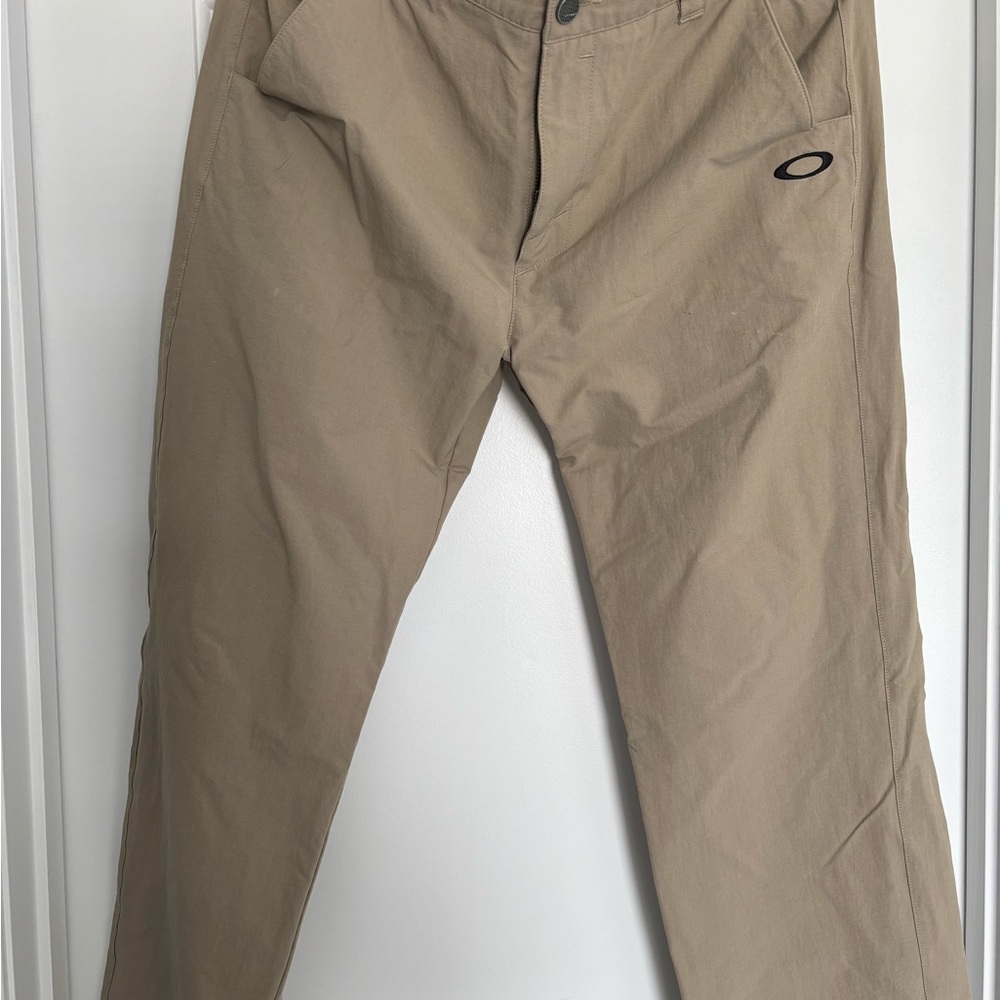 Oakley Men's Khaki/Tan Chino Pants with Logo